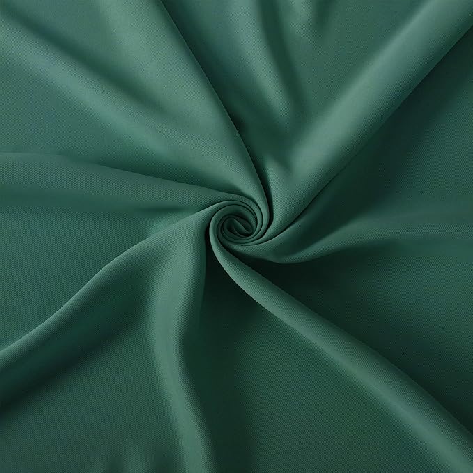 LEMOMO Blackout Curtains 52 x 45 inch/Green Curtains Set of 2 Panels/Thermal Insulated Room Darkening Bedroom Curtains