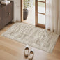 2x4 Washable Rugs for Kitchen, Floor, Entryway, Powder Room Small Area Rug Non-Slip Vintage Low Pile Throw Door Mat Brown