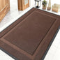 OLANLY Front Door Mat Indoor Outdoor Entrance, Waterproof All-Season, All-Weather Doormat, Sturdy Natural Rubber, Low Profile, Easy Clean Patio Porch Entryway Mat, 47x32, Chocolate Brown