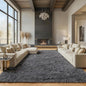 ONASAR Grey Area Rugs 9x12 Living Room, Gray Large Fluffy Shag Bedroom Rug, Soft Plush Thick Shaggy Big Floor Carpet for Kids Boy and Girls Teen Dorm Nursery Indoor Home Decor Aesthetic