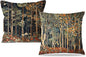 Rustic William Morris Inspired Autumn Forest Decor Throw Pillow Covers 18x18 Set of 2, Vintage Botanical Nature Decorative Throw Pillow Covers for Home Bedroom Living Room,Fall Home Room Decor