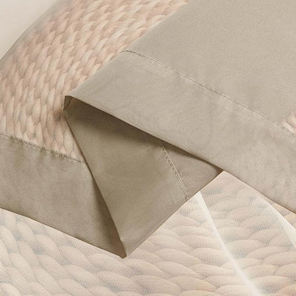 Chyhomenyc Taupe Sheer Curtains 36 inch Length 2 Panels, Light Filtering Voile Rod Pocket Short Window Curtians for Bathroom Living Room Farmhouse Small Windows, 42Wx36L inches