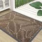 Colorxy Waterproof Doormat, Sturdy Natural Rubber Front Indoor Mat, Non Slip Low Profile Indoor Outdoor Door Mats, Stain and Fade Resistant Floor Mat, Easy Clean Patio Entrance Mat, 71''x47'', Brown