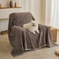 MYSKY HOME Oversized Armchair Couch Cover for 1 Cushion Couch, Washable Sofa Protector, Chair Couch Covers Sofa Covers Sofa Throws Sofa Slipcovers Futon Cover for Pet, Kid, 71"X91", Deep Chocolate