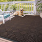 OLANLY Front Door Mat Outside Entrance 71x47, Absorbent, Heavy Duty Sturdy Natural Rubber Doormat Indoor Outdoor, Stain and Fade Resistant, Non-Slip Low Profile Floor Mat for Entryway, Brown Diamond