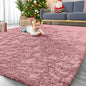 OLANLY 8x10 Machine Washable Large Area Rugs for Living Room, Bedroom, Soft Fluffy Shaggy Bedside Rug, Indoor Floor Carpet for Kids Girls and Boys, Dorms, Nursery, Home Decor Aesthetic, Pale Pink