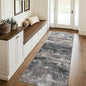 Runner Rug for Hallway Kitchen, 2x5 Machine Washable Runners Rug for Entryway, Soft Modern Abstract Throw Rugs, Low Pile Floor Cover with Non Slip Backing, Dark Gray