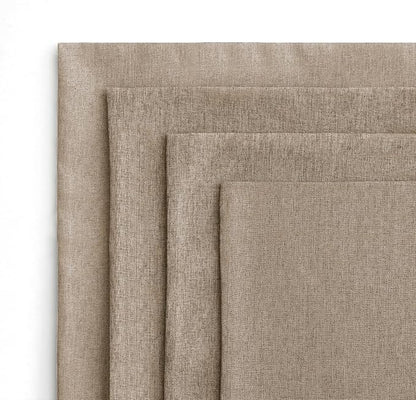 MIULEE Pack of 4 Decorative Outdoor Throw Pillow Covers Linen Waterproof Pillow Covers Farmhouse Cushion Cases for Patio Garden Tent Balcony Couch Sofa 16x16 inch Khaki