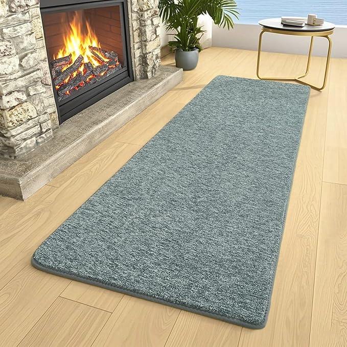 AROGAN Washable 2x6 Runner Rug for Hallway, Long Runner Rugs wtih Soft Memory Foam for Bedroom, Non Slip Backing Carpet Runners for Hallways, Kitchen, Bathroom, Entryway Home Decor, Grey