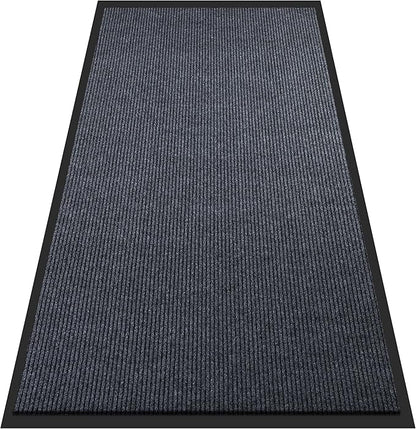 8'x4' Front Door Mat, Extra Large Indoor Outdoor Doormat, Heavy Duty Commercial Floor Mat, Non Slip Rubber Backing Welcome Mats for Entryway, High Traffic Area, Waterproof, Low-Profile, Easy to Clean