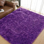 Goolela Purple Area Rug 8x10 Fluffy Fuzzy Furry Carpet for Bedroom Living Room Faux Sheepskin Fur Shaggy Rectangle