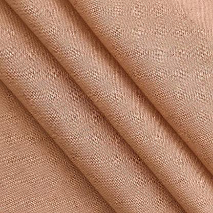 Peach Quartz Linen Curtains 96 Inch Length 2 Panel Set Back Tab Rod Pocket Textured Light Filtering Semi Sheer Boho Aesthetic Burlap Look Drapes for Bedroom and Living Room Decoration 8Ft 52x96 Inch