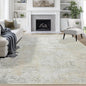 8x10 Area Rugs for Living Room Rug Washable: Abstract Large Rug for Dining Room Bedroom Carpet Non Slip 8 by 10 Indoor Modern Nursery Home Office Beige Grey