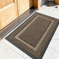 OLANLY Front Door Mat Indoor Outdoor Entrance, Waterproof All-Season, All-Weather Doormat, Sturdy Natural Rubber, Fade Resistant, Low Profile, Easy Clean Patio Porch Entryway Mat, 23.5x15.5, Brown