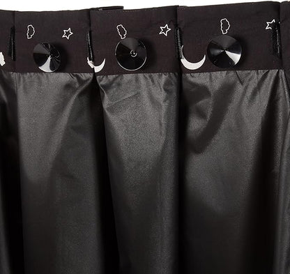 Amazon Basics Portable Blackout Curtain Shade with Suction Cups, 50" W x 78" L, 1-Pack, Moon and Stars