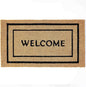 KANKUN Coco Coir Door Mat with Heavy Duty Backing, Welcome Doormat (17" x 30"), Doormat Entrance (Double Box)