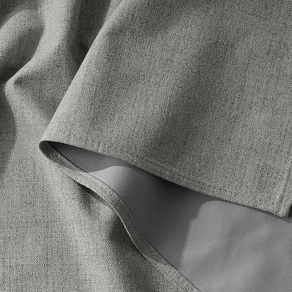RYB HOME 100% Blackout Linen Textured Curtains 96 inches Long, Thermal Insulating Privacy Energy Saving for Bedroom Living Room Window Office Theater Baby Nursery, W 52 x L 96 in, Grey, 2 Panels