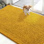 OLANLY Dog Door Mat for Muddy Paws 48x30, Absorbs Moisture and Dirt, Absorbent Non-Slip Washable Doormat, Quick Dry Chenille Mud Mat, Entry Indoor Entryway Carpet for Inside Floor, Golden Yellow