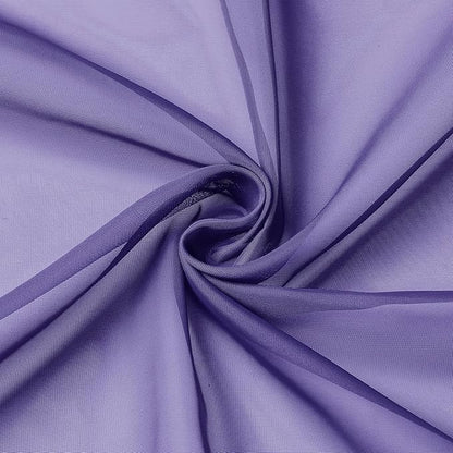 Chyhomenyc Purple Sheer Curtains 78 Inches Long 2 Panels Set for Living Room, Light Filtering Voile Lightweight Bedroom Curtains, Rod Pocket Solid Window Treatment Drapes, Each 42W x 78L