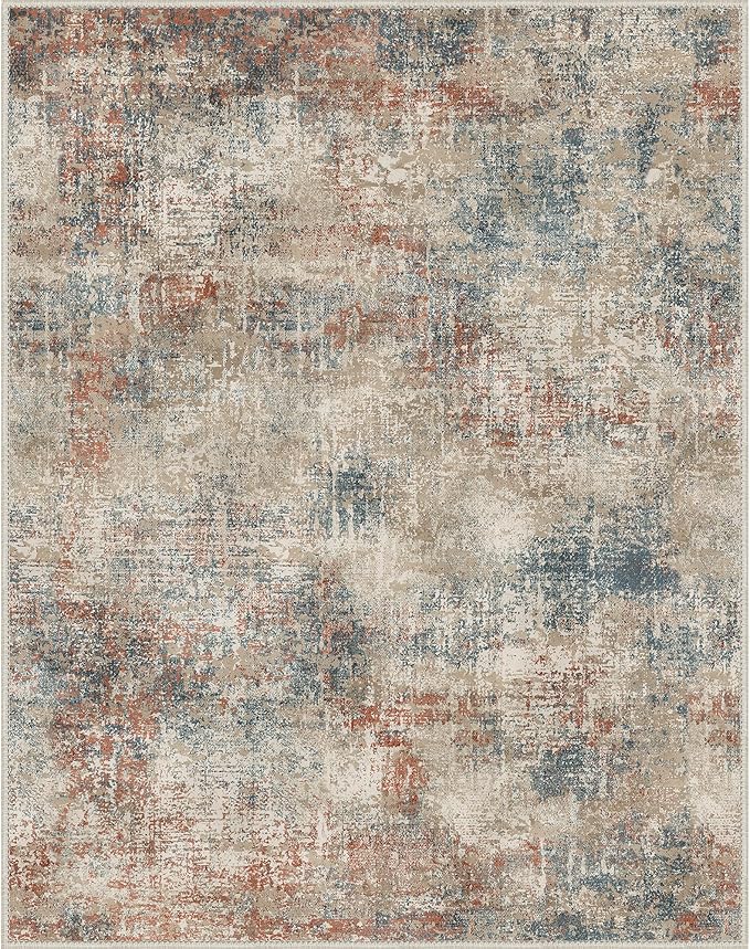 BEIMO Area Rugs 9x12 for Living Room Bedroom, Modern Abstract Machine Washable Rug, Large Soft Low Pile Floor Carpet with Non Slip Backing for Dining Room, Multi