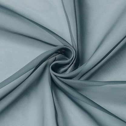 Chyhomenyc Stone Blue Sheer Curtains 78 Inches Long 2 Panels Set for Living Room, Light Filtering Voile Lightweight Bedroom Curtains, Rod Pocket Solid Window Treatment Drapes, Each 42W x 78L