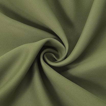 LEMOMO Olive Blackout Curtains/52 x 95 Inch/Set of 2 Panels Thermal Insulated Room Darkening Curtains for Bedroom