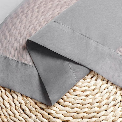 Chyhomenyc Charcoal Grey Sheer Scarf Valances for Windows 216 Inch Extra Long, Window Scarf Drapes Rod Pocket Backdrop for Wedding Arch Draping/Party/Canopy Bed/Living Room, 2PC, 18 Feet Length