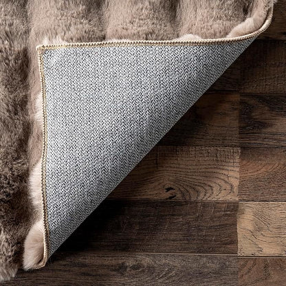 nuLOOM 2' x 8' Cozy Plush SuperiorWash Area Rug, Machine Washable, Non-Slip, Soft Fluffy Shag Carpet for Living Room Bedroom Kids Room Nursery Home Decor, Jeni Taupe