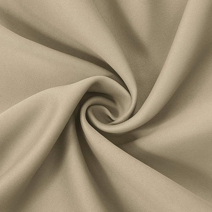 LEMOMO Beige Blackout Curtains 34 x 54 Inch Length/Set of 2 Curtain Panels/Thermal Insulated Room Darkening Blackout Curtains for Bedroom