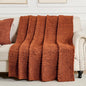 50x70 Inch Rust Throw Blanket - Soft & Fluffy Fleece, Cute & Aesthetic, Perfect for Sofa, Couch, Chair, Bed, Living Room & Bedroom, All-Season Use, Plush & Cozy Decorative Blanket