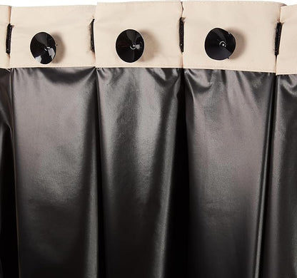 Amazon Basics Portable Blackout Curtain Shade with Suction Cups, 50"W x 78"L, 2-Pack, Beige