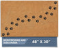 Barnyard Designs Natural Coco Coir Heavy Duty Backing Doormat - Large Cute Non-Slip Front Door Welcome Mat for Outside Entrance or Porch Entry, Brown (30x48, Paws)